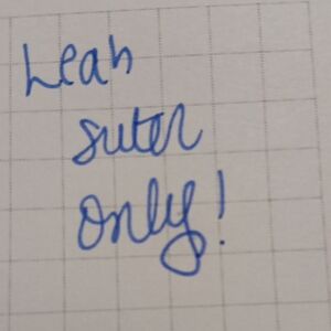 Blue Handwritten Note